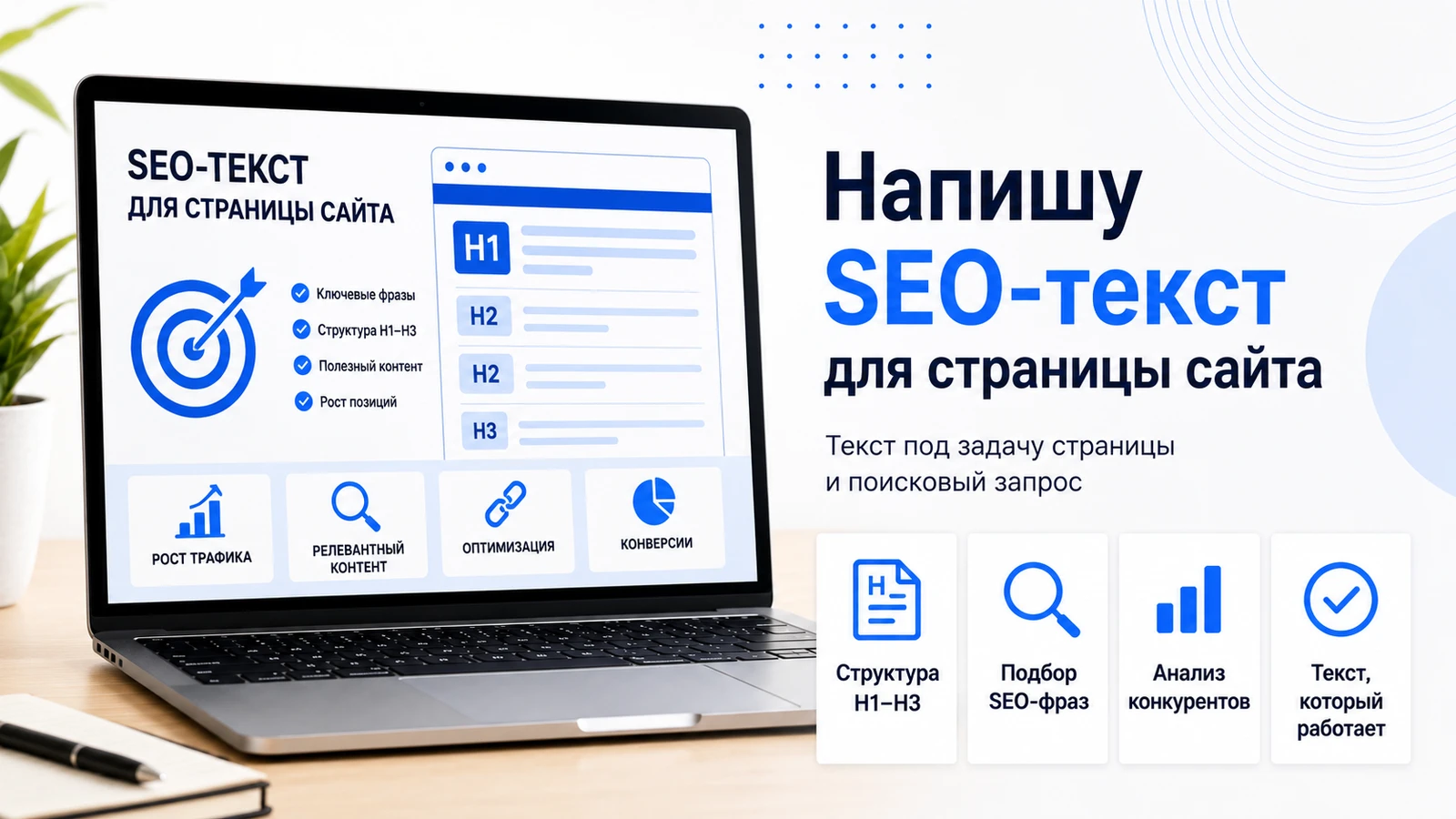 Напишу SEO-текст для страницы сайта