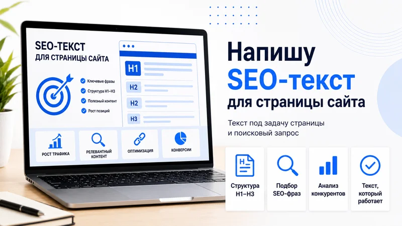 Напишу SEO-текст для страницы сайта